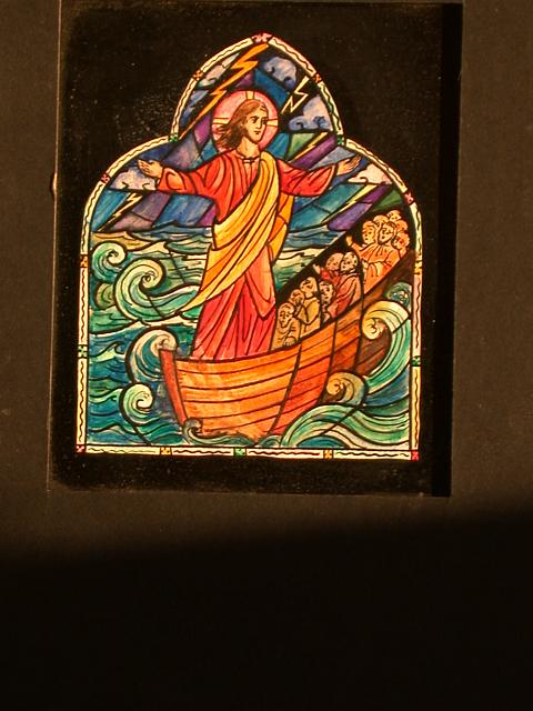 jesus on the sea